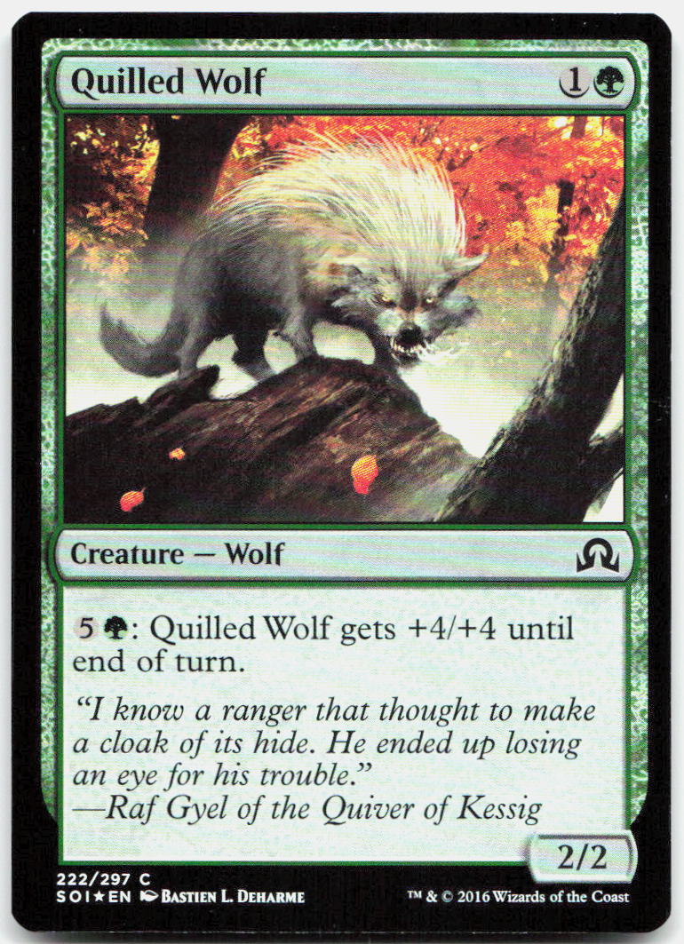 Quilled Wolf NM Foil C Shadows over Innistrad 222