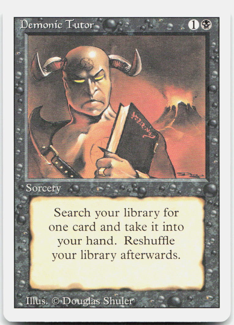 Demonic Tutor NM U Revised Edition