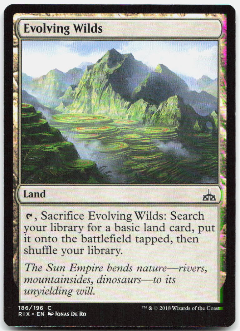 Evolving Wilds NM C Rivals of Ixalan 186