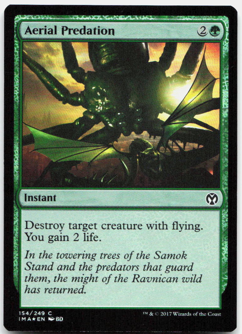 Aerial Predation NM Foil C Iconic Masters 154