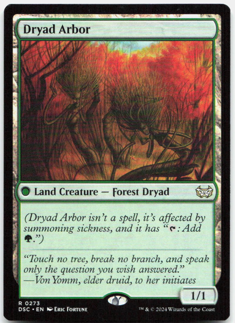 Dryad Arbor NM R Commander: Duskmourn: House of Horror 273