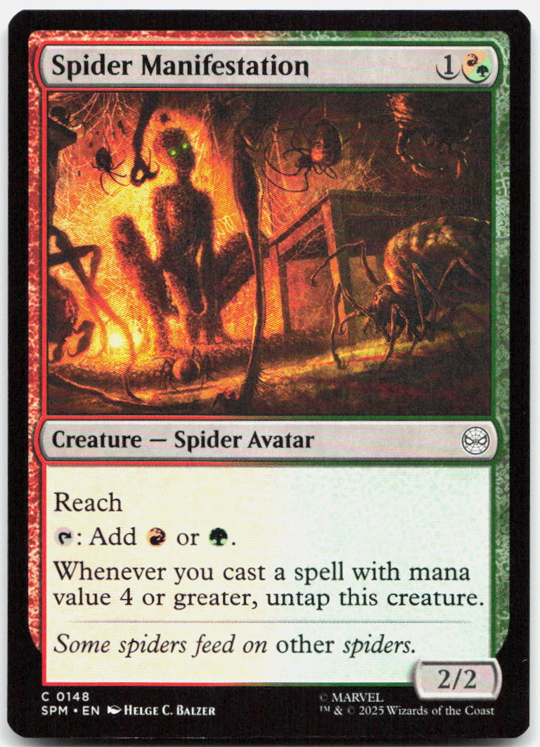 Spider Manifestation NM C Marvel's Spider-Man 148