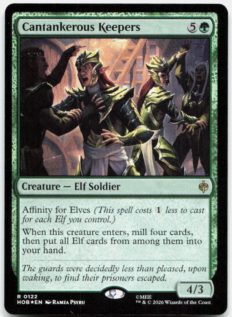 Cantankerous Keepers NM Foil R The Hobbit 122