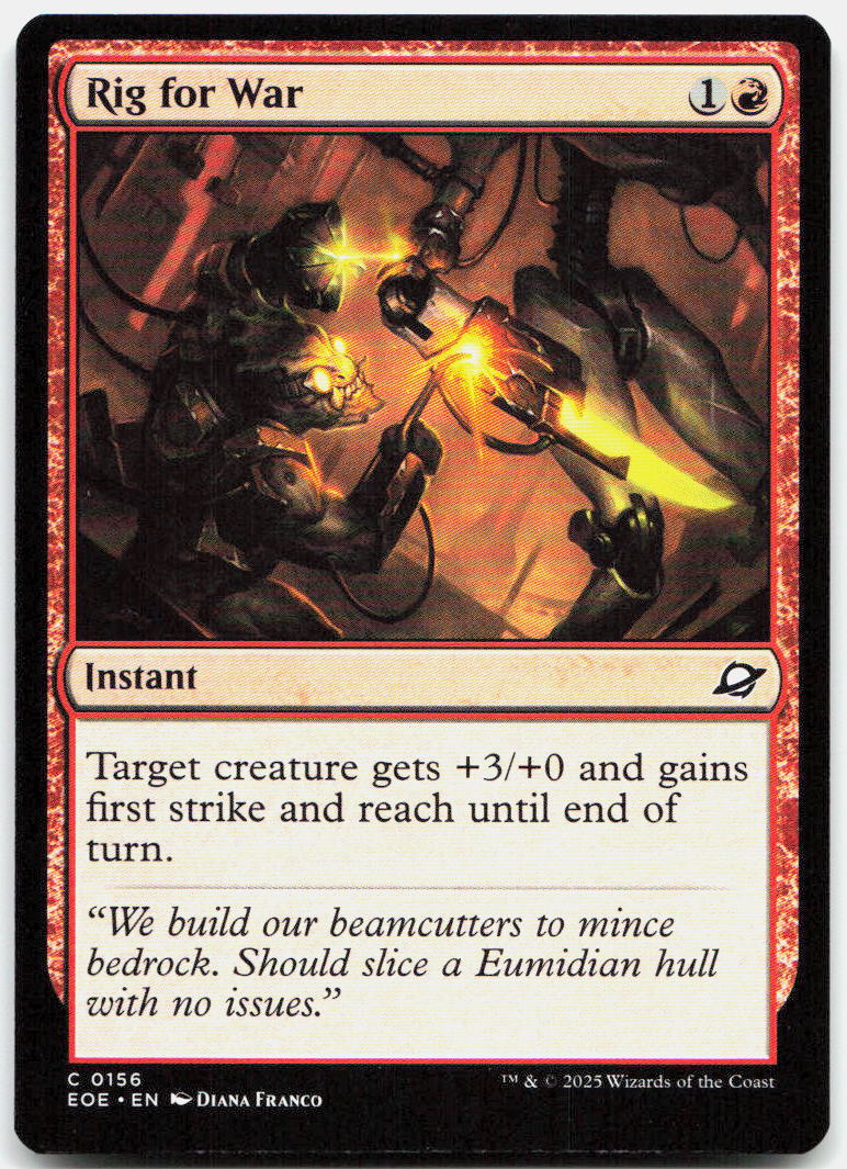 Rig for War NM C Edge of Eternities 156
