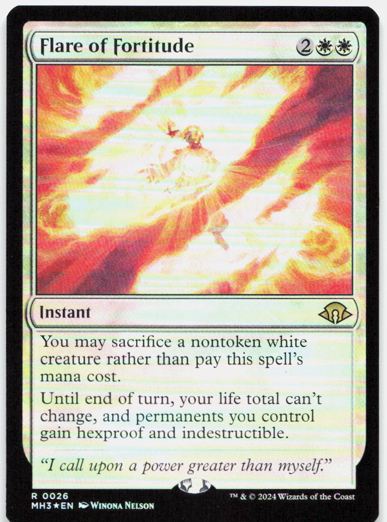 Flare of Fortitude NM Foil R Modern Horizons 3 26
