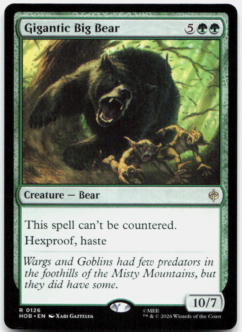 Gigantic Big Bear NM R The Hobbit 126