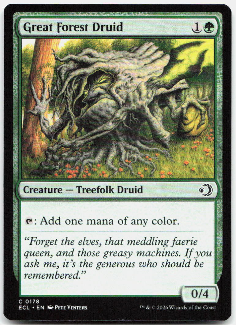 Great Forest Druid NM C Lorwyn Eclipsed 178