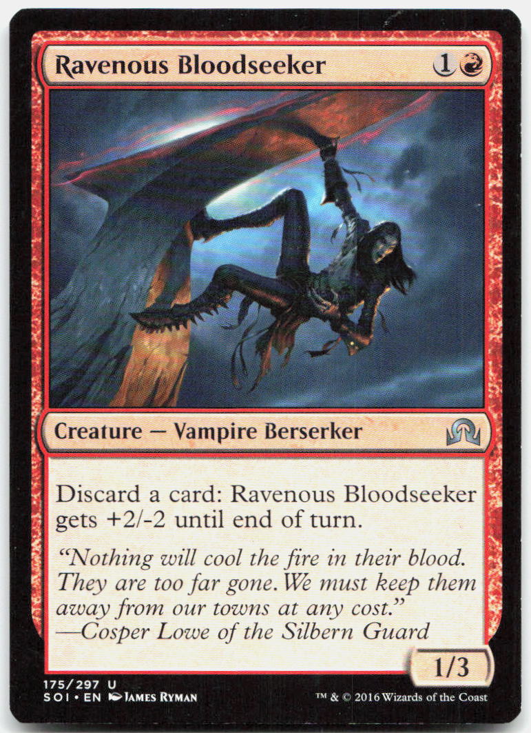 Ravenous Bloodseeker NM U Shadows over Innistrad 175