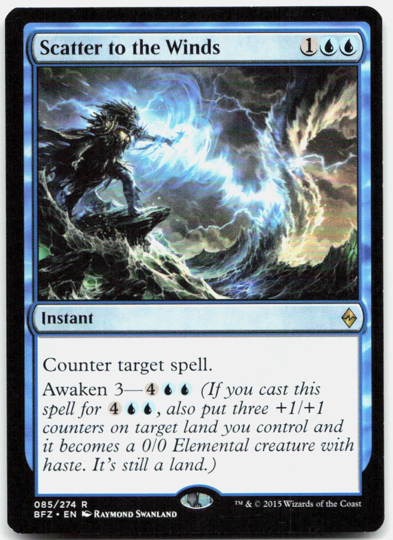 Scatter to the Winds NM R Battle for Zendikar 85