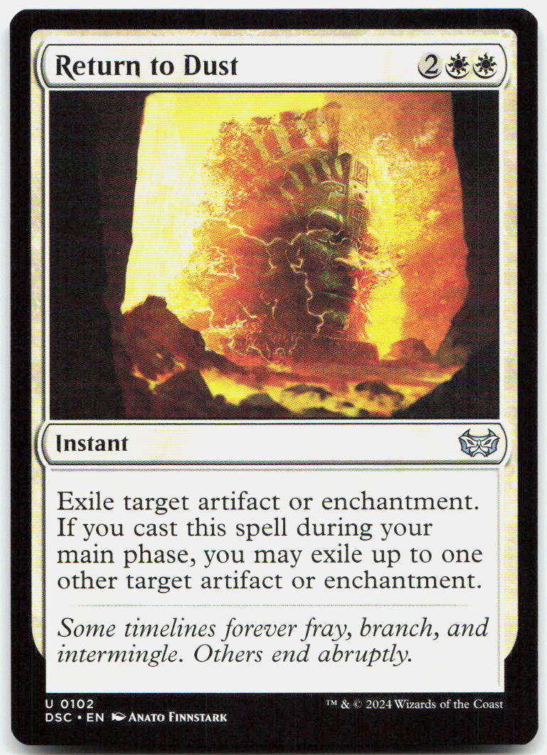 Return to Dust NM U Commander: Duskmourn: House of Horror 102