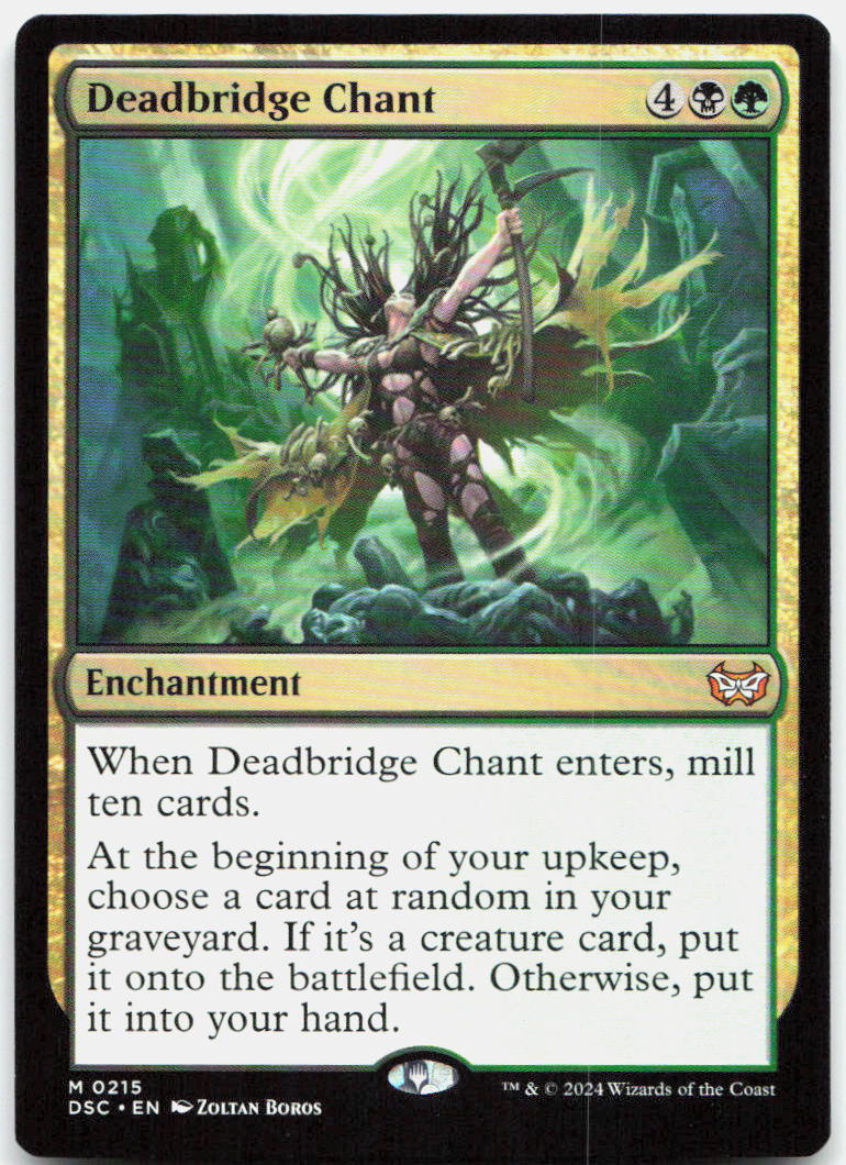 Deadbridge Chant NM M Commander: Duskmourn: House of Horror 215