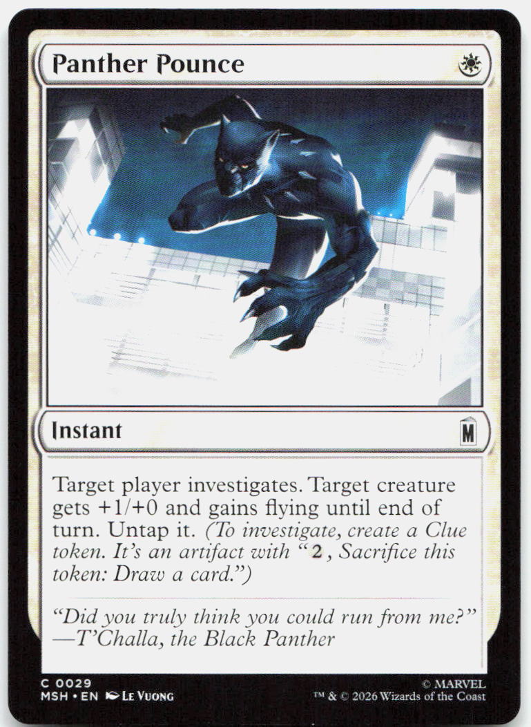 Panther Pounce NM C Marvel Super Heroes 29