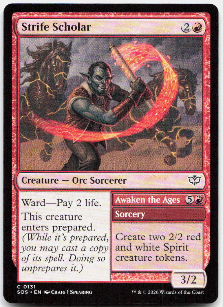 Strife Scholar NM C Secrets of Strixhaven 131