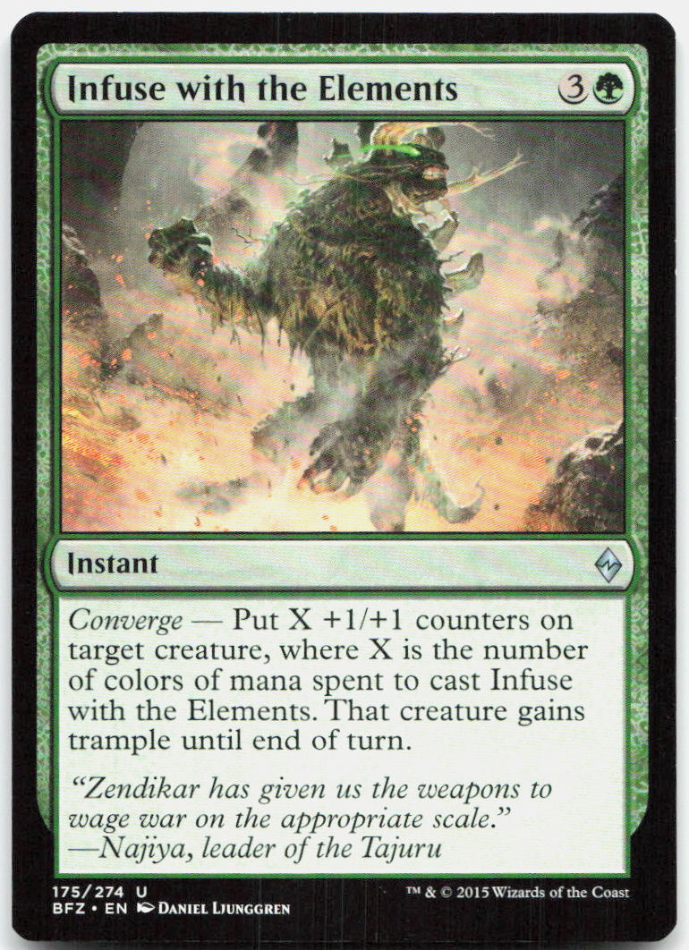 Infuse with the Elements NM U Battle for Zendikar 175