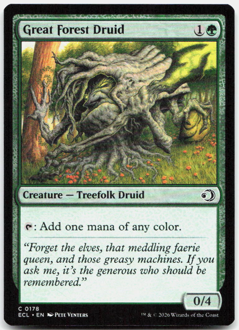 Great Forest Druid NM C Lorwyn Eclipsed 178