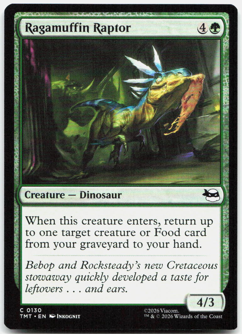 Ragamuffin Raptor NM C Teenage Mutant Ninja Turtles 130