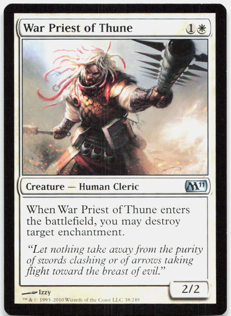 War Priest of Thune NM U Magic 2013 (M13) 39