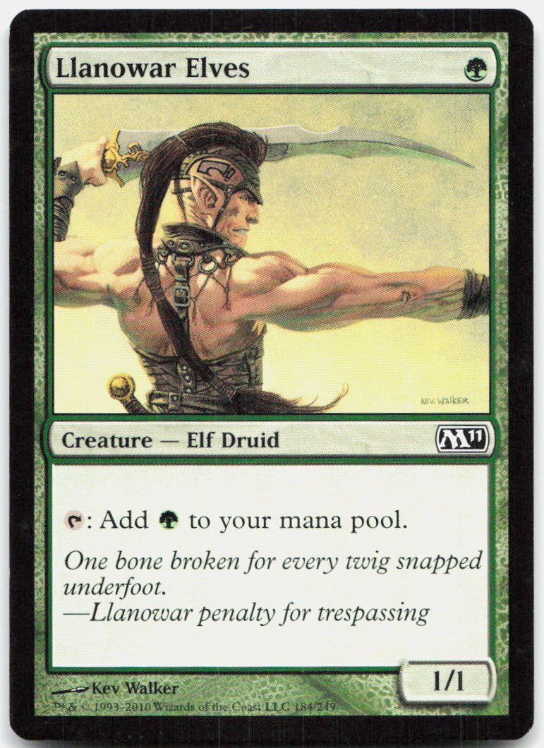 Llanowar Elves NM C Magic 2011 (M11) 184