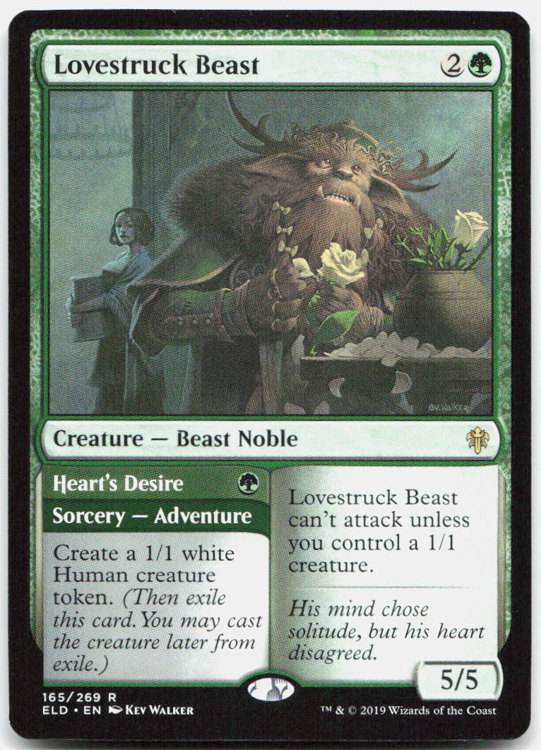 Lovestruck Beast NM R Throne of Eldraine 165