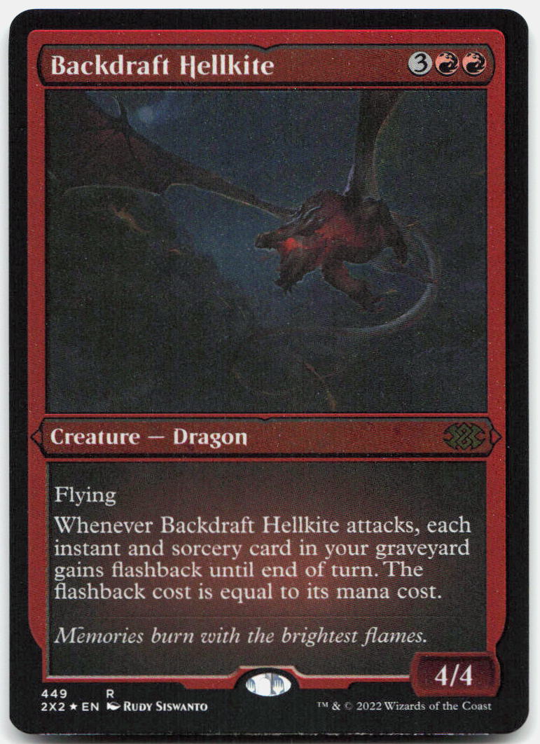 Backdraft Hellkite (Foil Etched) NM Foil R Double Masters 2022 449