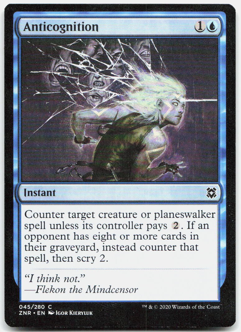 Anticognition NM C Zendikar Rising 45