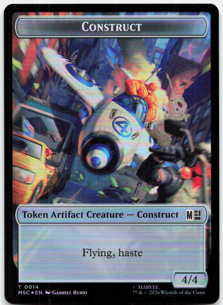 Goat // Construct Double-Sided Token NM Foil T Commander: Marvel Super Heroes 6