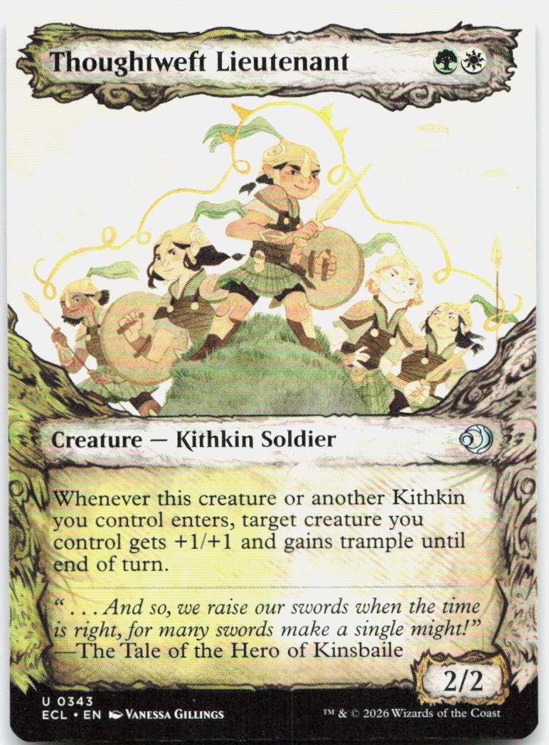 Thoughtweft Lieutenant (Showcase) NM U Lorwyn Eclipsed 343