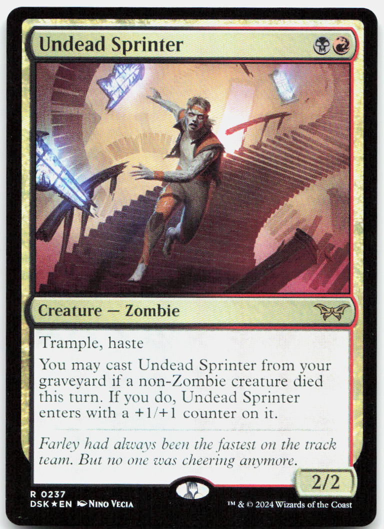Undead Sprinter NM Foil R Duskmourn: House of Horror 237