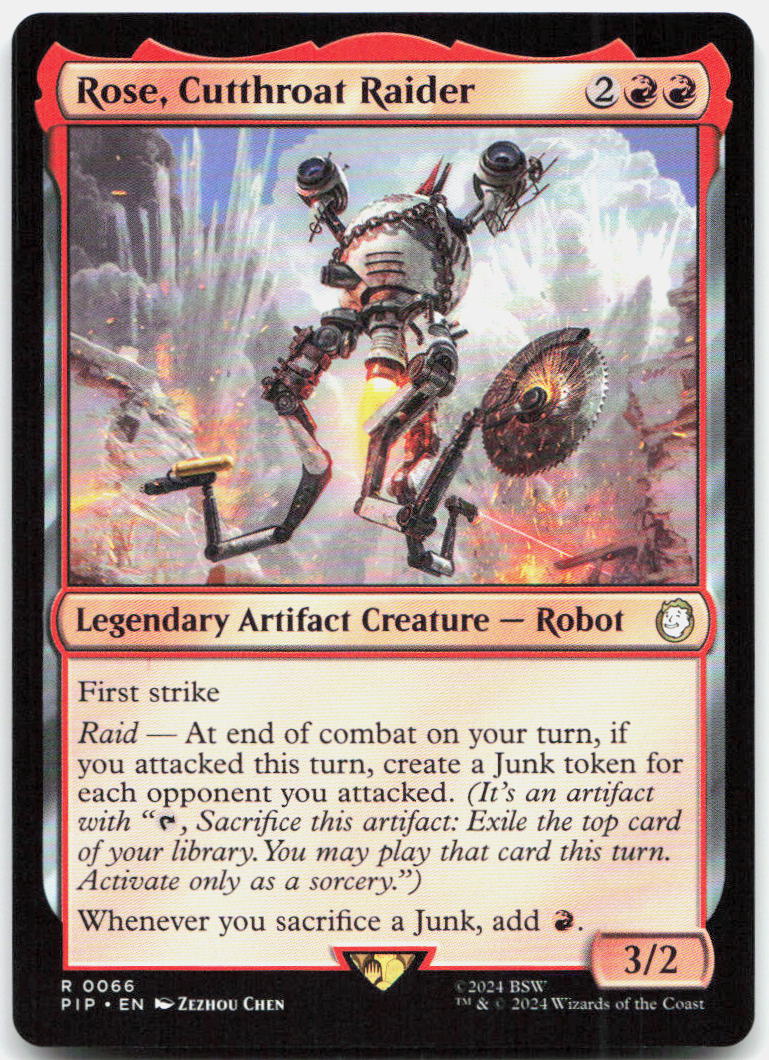 Rose, Cutthroat Raider NM R Universes Beyond: Fallout 66