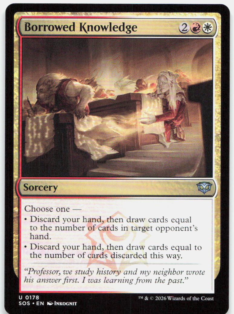 Borrowed Knowledge NM U Secrets of Strixhaven 178