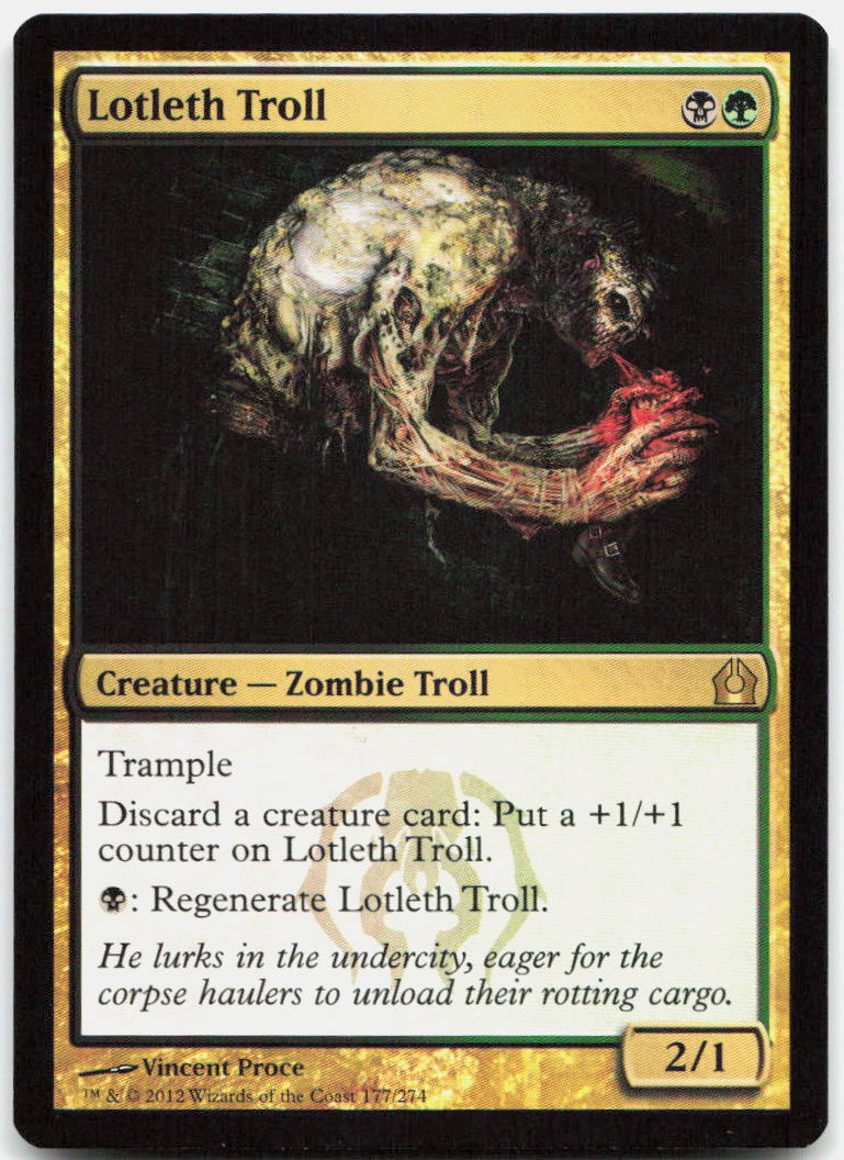Lotleth Troll NM R Return to Ravnica 177