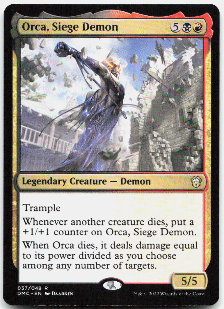 Orca, Siege Demon NM R Commander: Dominaria United 37