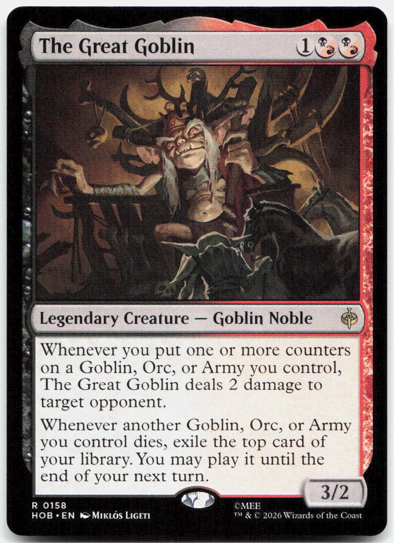 The Great Goblin NM R The Hobbit 158