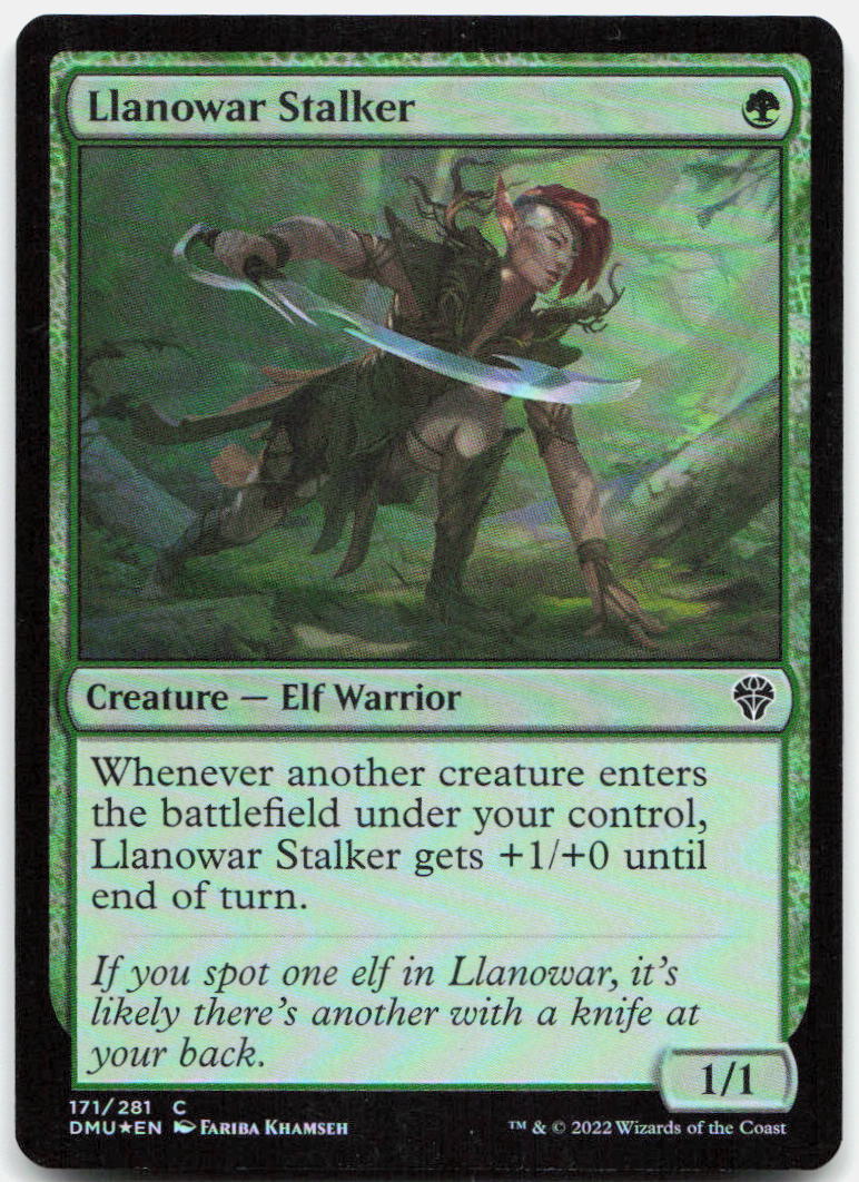 Llanowar Stalker NM Foil C Dominaria United 171