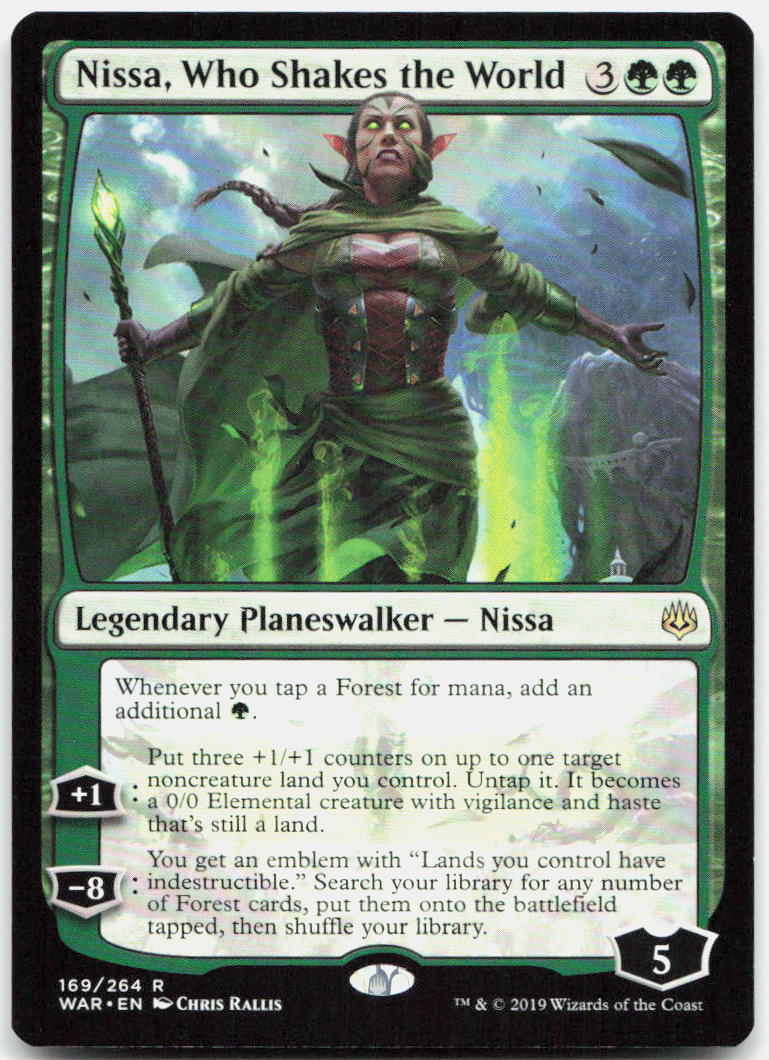 Nissa, Who Shakes the World NM R War of the Spark 169
