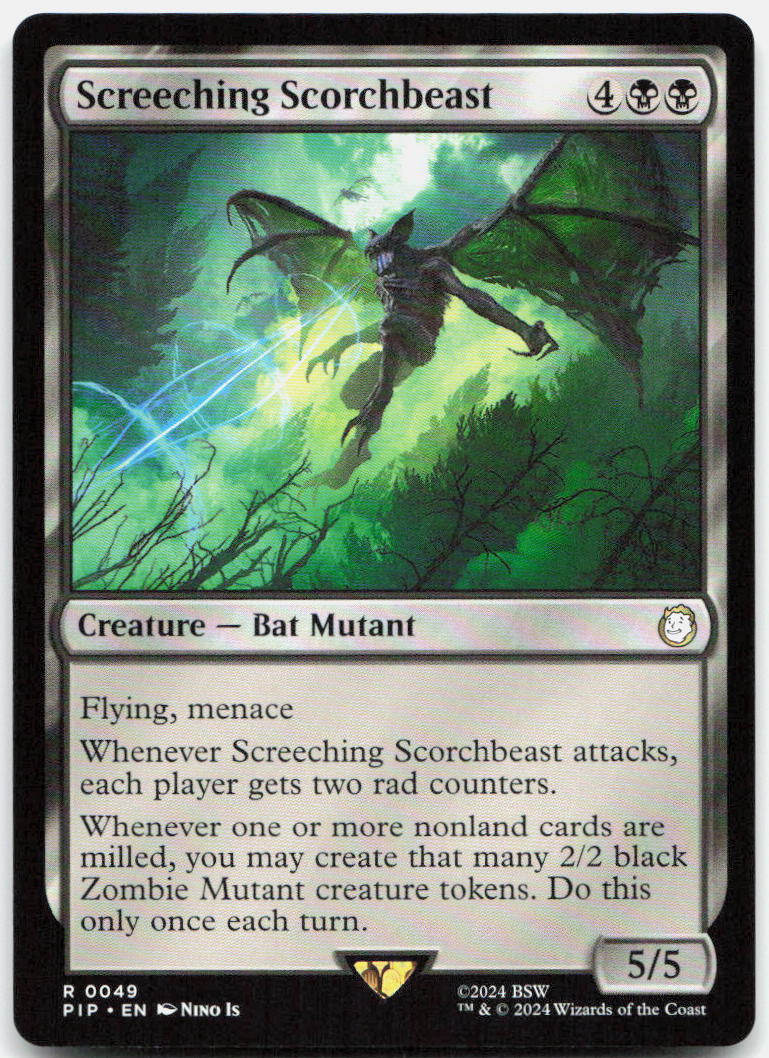 Screeching Scorchbeast NM R Universes Beyond: Fallout 49