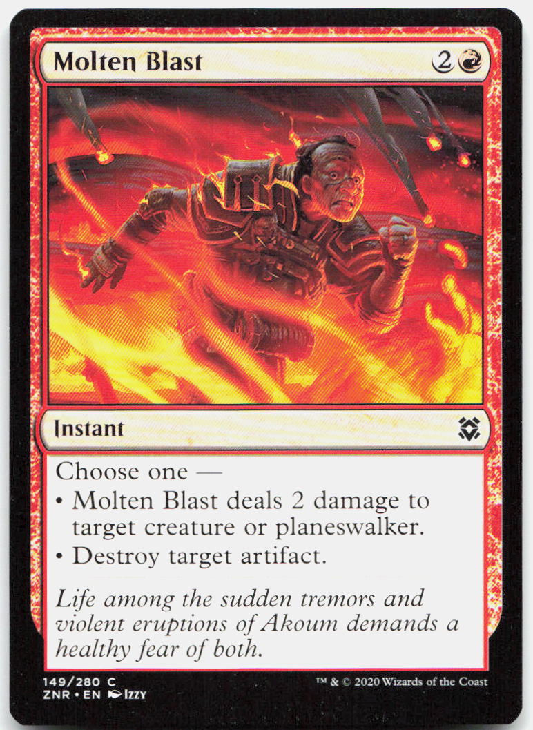 Molten Blast NM C Zendikar Rising 149