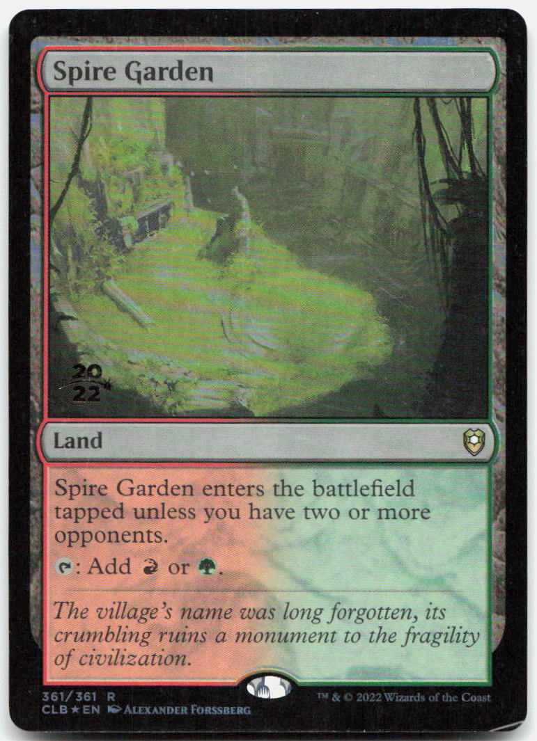 Spire Garden NM Foil R Commander Legends: Battle for Baldur's Gate 361