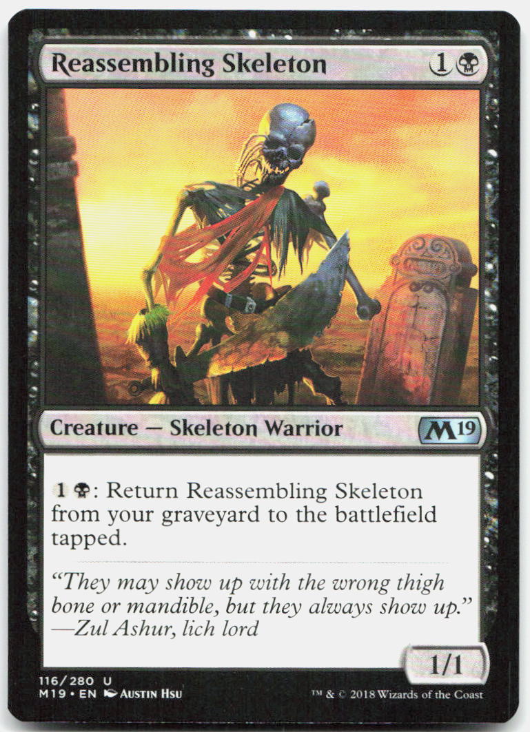 Reassembling Skeleton NM U Core Set 2019 116