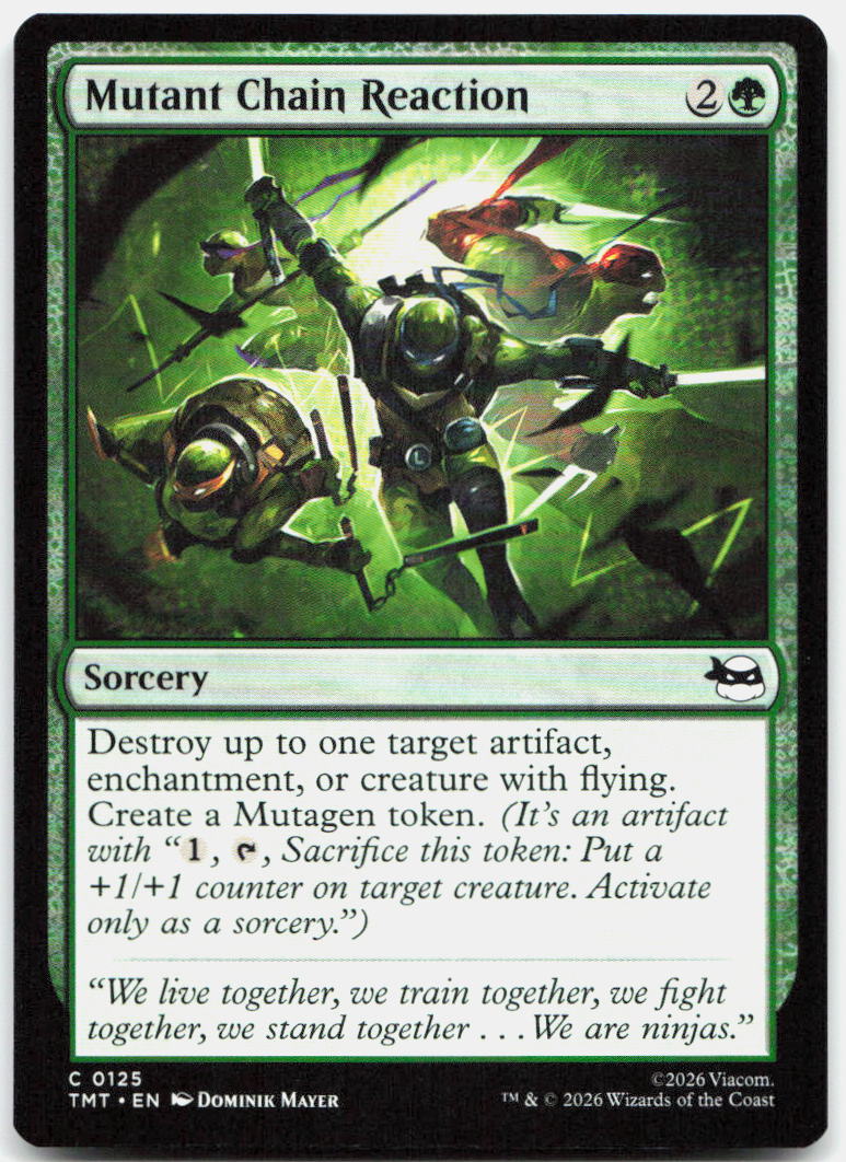 Mutant Chain Reaction NM C Teenage Mutant Ninja Turtles 125