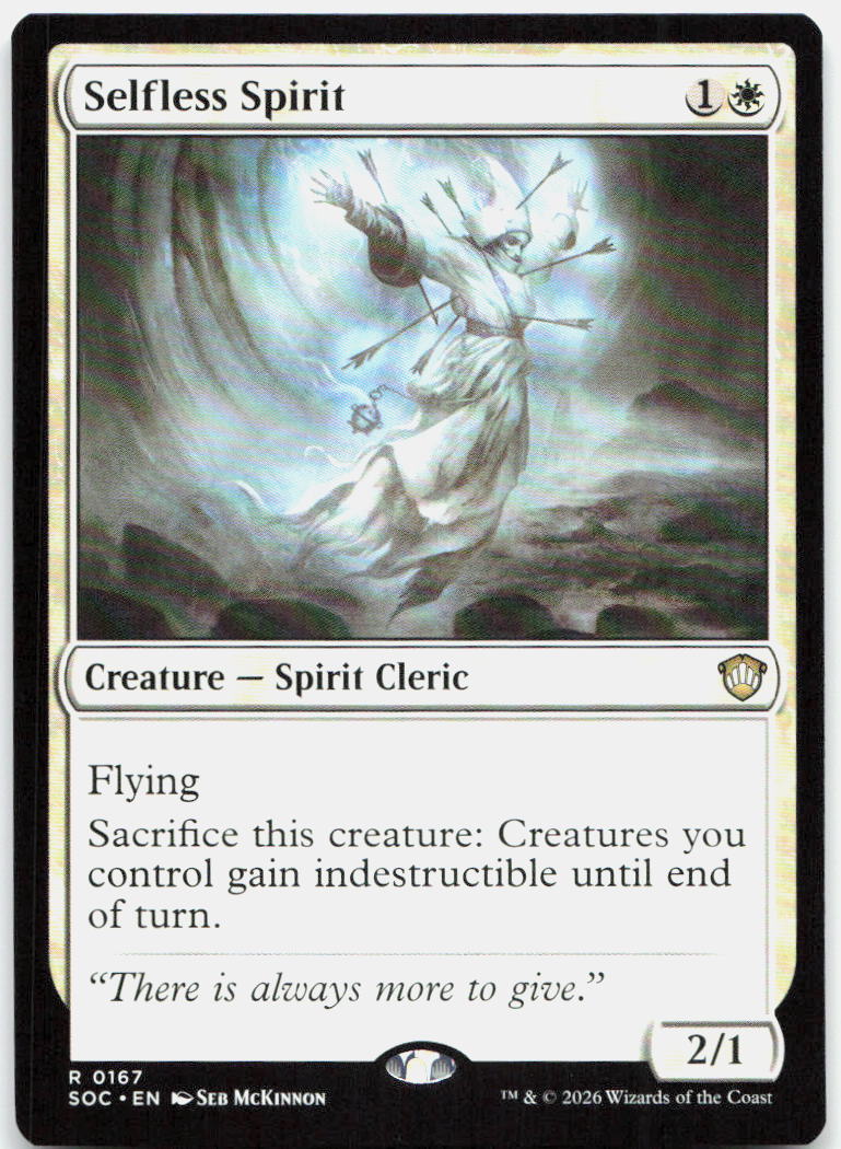 Selfless Spirit NM R Commander: Secrets of Strixhaven 167