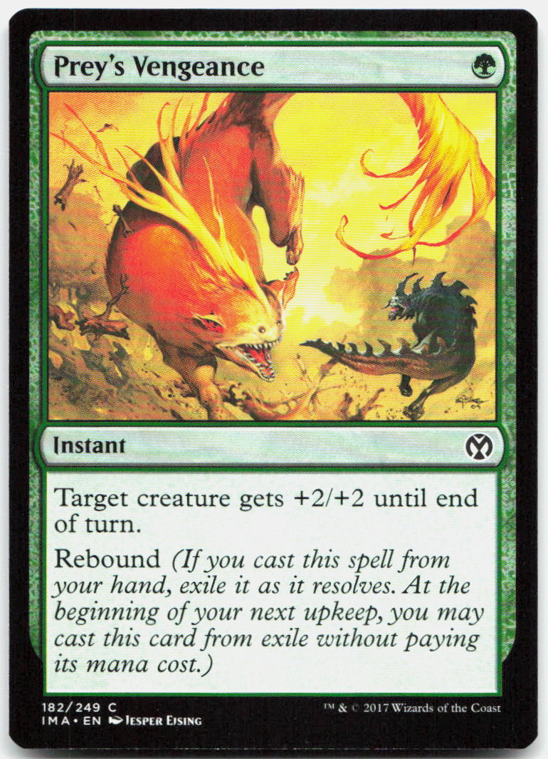 Prey's Vengeance NM C Iconic Masters 182