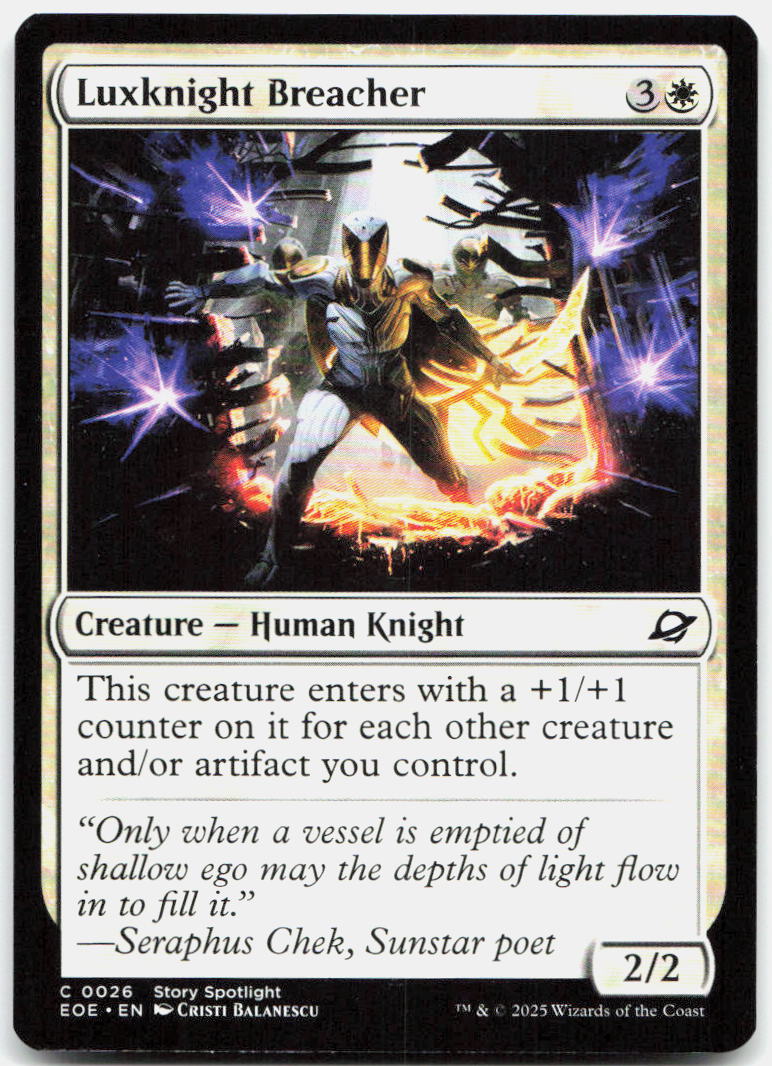 Luxknight Breacher NM C Edge of Eternities 26