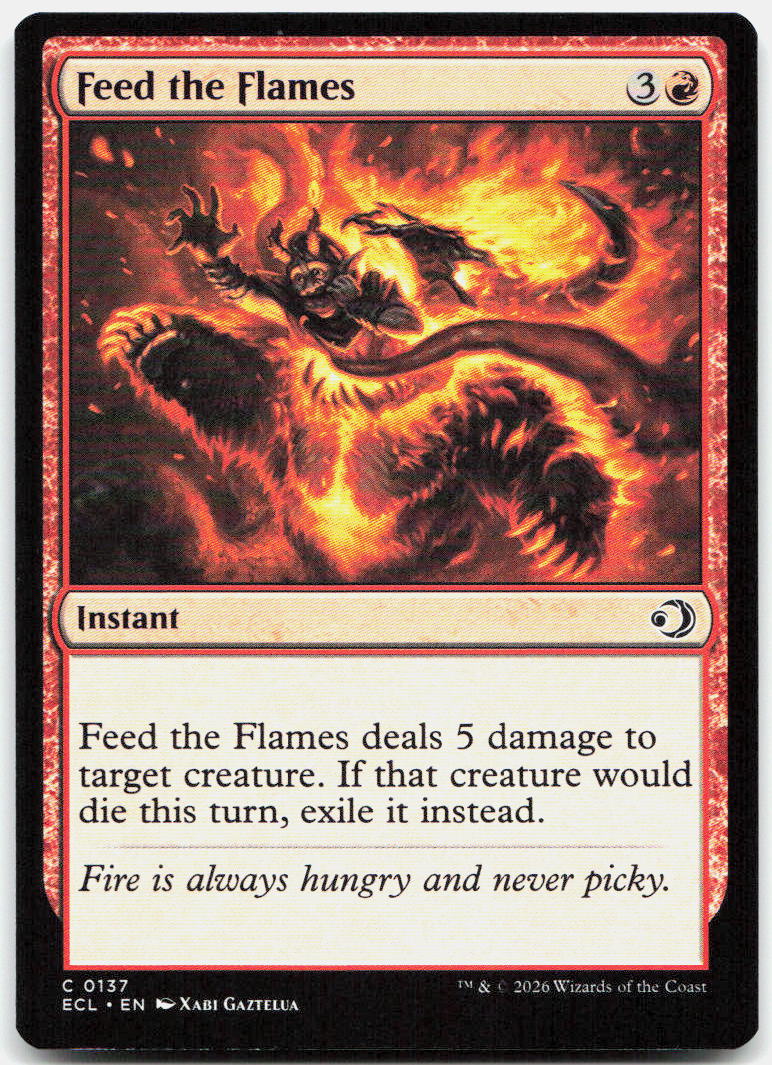 Feed the Flames NM C Lorwyn Eclipsed 137