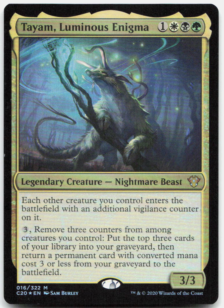 Tayam, Luminous Enigma NM Foil M Commander 2020 16