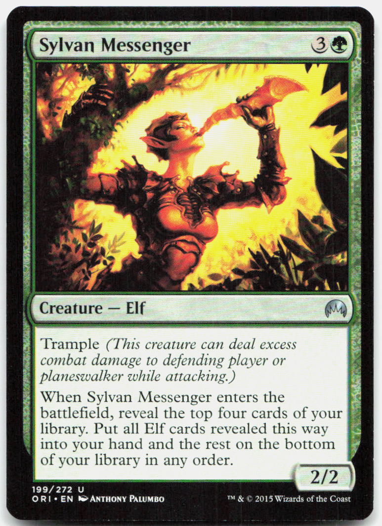 Sylvan Messenger NM U Magic Origins 199