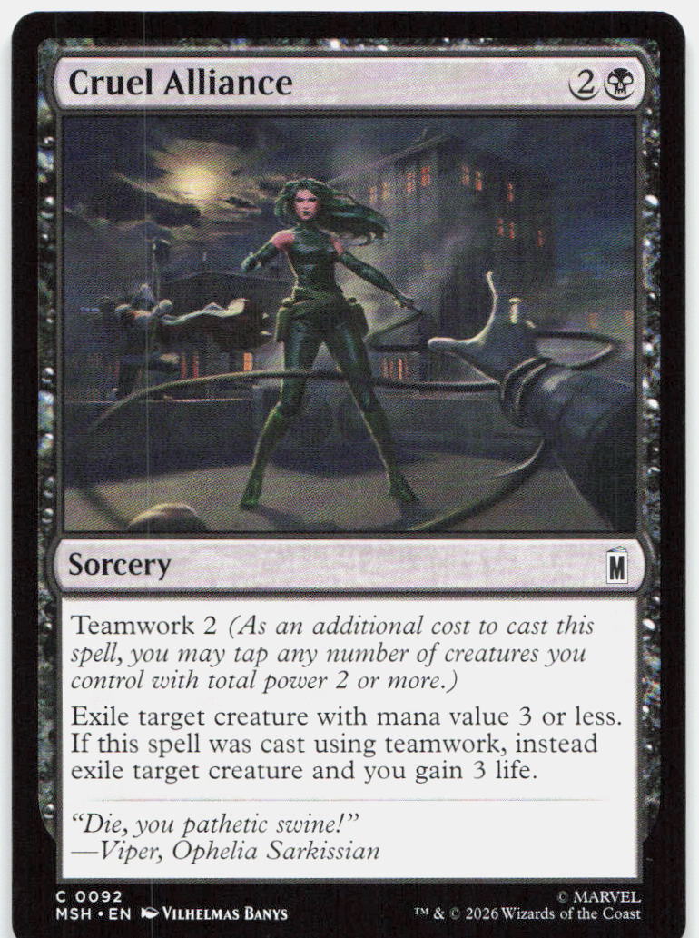 Cruel Alliance NM C Marvel Super Heroes 92