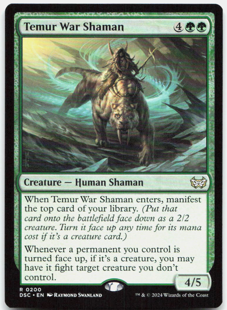 Temur War Shaman NM R Commander: Duskmourn: House of Horror 200