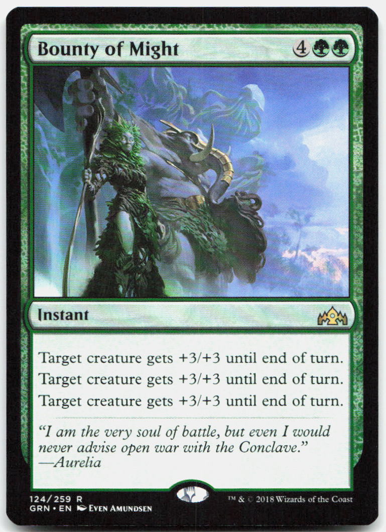 Bounty of Might NM R Guilds of Ravnica 124