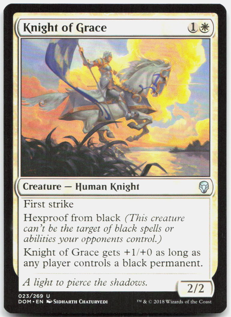 Knight of Grace NM U Dominaria 23